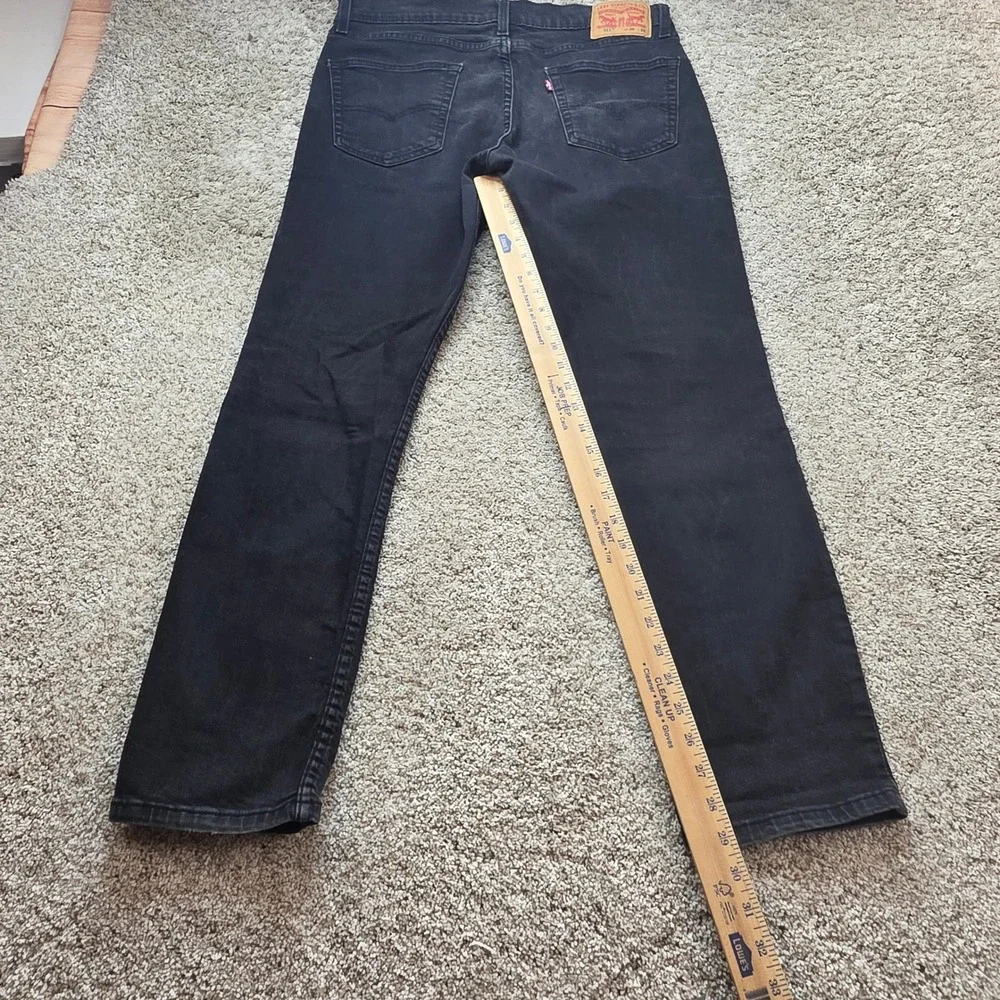 Levi's 511 Slim Fit Jeans Mens W36 L32 Black Stretch Denim Pants 04511-1907
